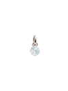 March Birthstone Light Aqua Charm