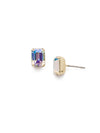 Mini Emerald Cut Stud Earrings
