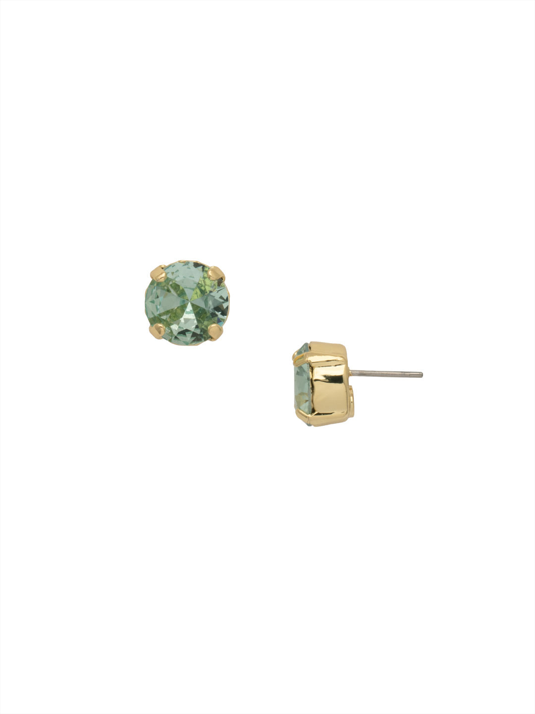 London Stud Earrings - ECM14BGSGR - <p>Everyone needs a great pair of studs. Add some classic sparkle to any occasion with these stud earrings. Need help picking a stud? <a href="https://www.sorrelli.com/blogs/sisterhood/round-stud-earrings-101-a-rundown-of-sizes-styles-and-sparkle">Check out our size guide!</a> From Sorrelli's Sage Green collection in our Bright Gold-tone finish.</p>