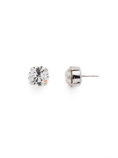 London Stud Earrings - ECM14RHCRY - <p>Everyone needs a great pair of studs. Add some classic sparkle to any occasion with these stud earrings. Need help picking a stud? <a href="https://www.sorrelli.com/blogs/sisterhood/round-stud-earrings-101-a-rundown-of-sizes-styles-and-sparkle">Check out our size guide!</a> From Sorrelli's Crystal collection in our Palladium Silver-tone finish.</p>