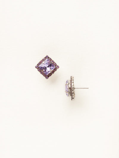 Perfectly Pointed Stud Earrings - ECP9ASVE - <p>These posts are a staple in any leading lady's jewelry box. Simple, yet stunning, you'll have heads turning and minds wondering where you got those gems. From Sorrelli's Violet Eyes collection in our Antique Silver-tone finish.</p>