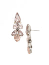 Floral Multi-Cut Crystal Statement Earring