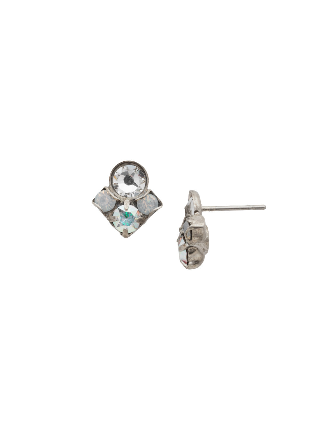 Petite Crystal Cluster Post Earring - EDA19ASWBR
