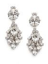 Cascading Crystal Navette Dangle Earrings