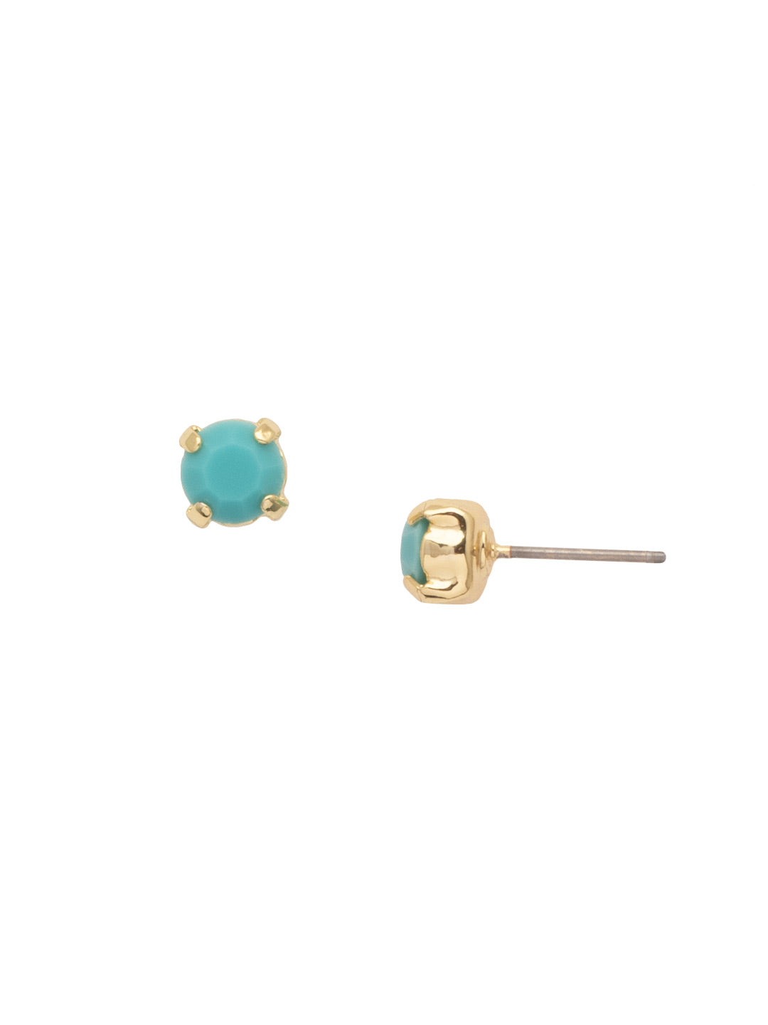 Jayda Stud Earrings - EDN32BGSTO - <p>The Jayda Stud Earrings are the perfect every day wardrobe staple. A round crystal nestles perfectly in a metal plated post with four prongs. </p><p>Need help picking a stud? <a href="https://www.sorrelli.com/blogs/sisterhood/round-stud-earrings-101-a-rundown-of-sizes-styles-and-sparkle">Check out our size guide!</a> From Sorrelli's Santorini collection in our Bright Gold-tone finish.</p>