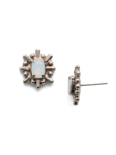 Stella Stud Earring - EEF59ASGLC - <p>Sometimes the little things make all the difference.Turning a casual or dressy look into something radiant. From Sorrelli's Glacier collection in our Antique Silver-tone finish.</p>