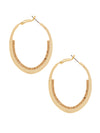 Val Embellished Hoop Earrings