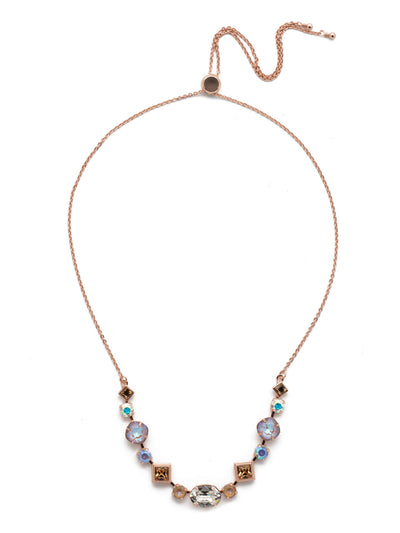 Cordelia Tennis Necklace - NEK29RGROG - <p>Can't decide on a favorite gem shape? Good news! We've got you covered with this classic necklace perfect for a romantic night out, or for making an ordinary outfit extra special. From Sorrelli's Rose Garden  collection in our Rose Gold-tone finish.</p>