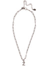 Z Initial Paperclip Pendant Necklace