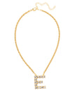 E Initial Rope Pendant Necklace