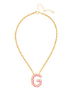 G Initial Rope Pendant Necklace