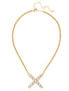 X Initial Rope Pendant Necklace