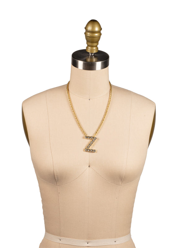 Z Initial Rope Pendant Necklace - NFK45BGCRY - Sorrelli