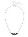 Oval and Pear Tennis Necklace