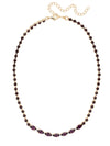 Clarissa Rhinestone Chain Tennis Necklace