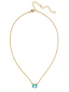 Octavia Single Crystal Pendant Necklace