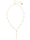 Beaded Lariat Pendant Necklace