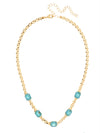Octavia Half Crystal Tennis Necklace