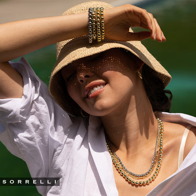 Crystal and Paperclip Chain Layered Necklace - 4NFJ8MXCRY