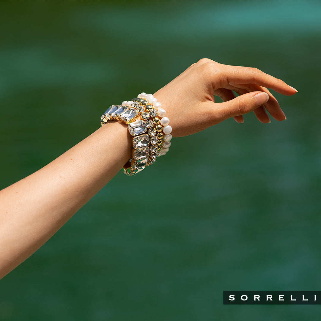 Single Crystal Stretch Bracelet - 4BFJ21BGCRY