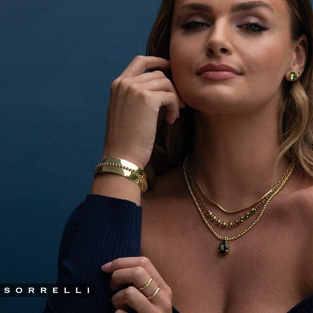 Embellished Cuff Bracelet - BFK3BGMON