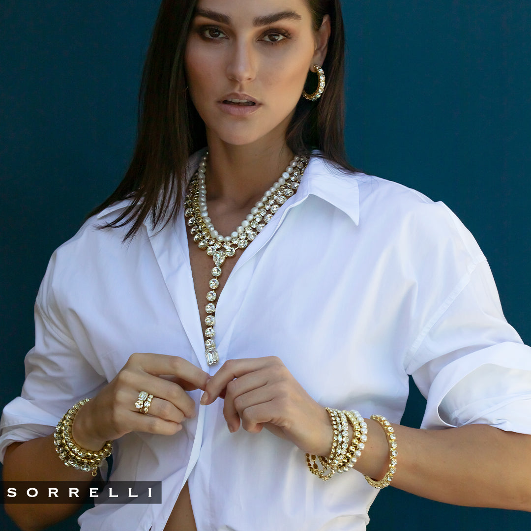 7 inch Sienna Stretch Bracelet - BFD50BGCRY