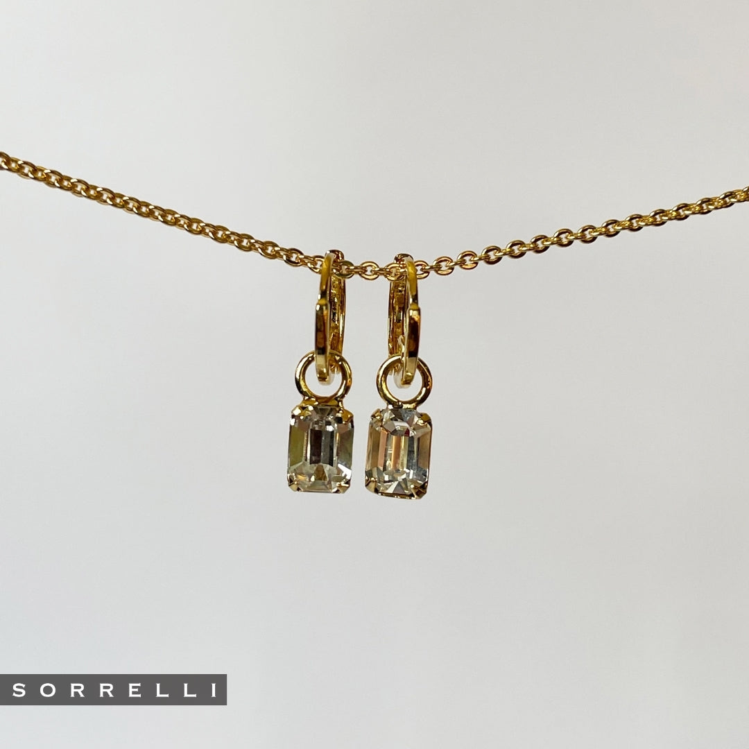 Mini Emerald Huggie Hoop Earrings - EFM13BGCRY