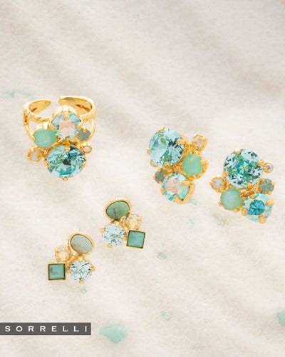 Small Cluster Stud Earring - EAT32BGCSD