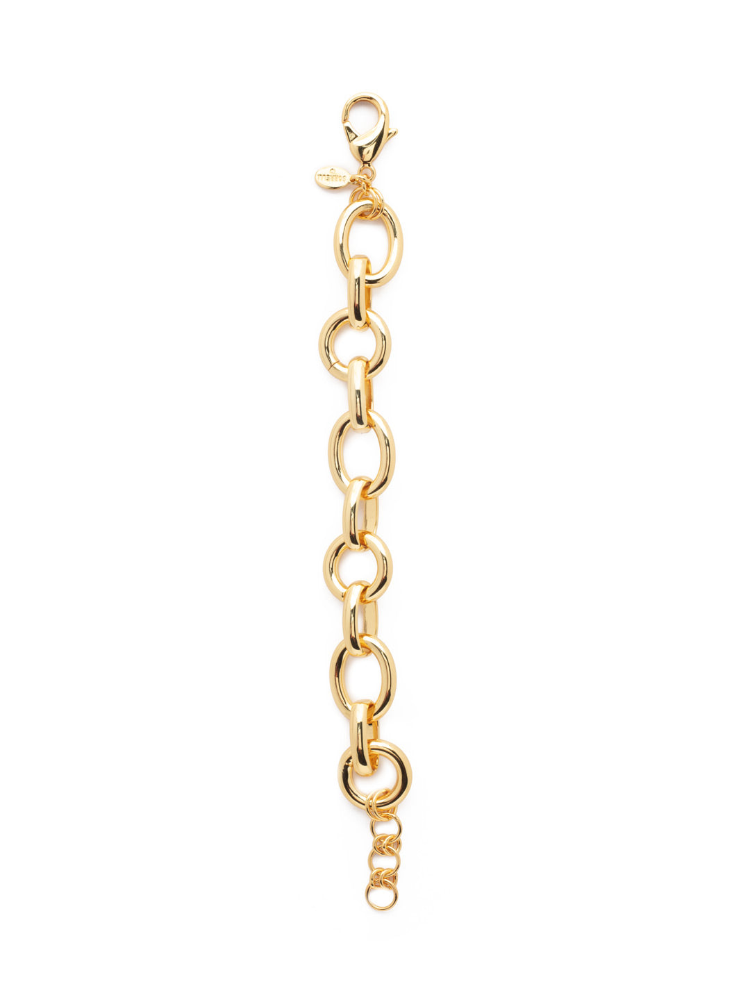 Jeanette Tennis Bracelet - 4BEV4BGMTL - <p>The Jeanette tennis bracelet is a classic wardrobe staple; uniform chains linked together and secured with a clasp. From Sorrelli's Bare Metallic collection in our Bright Gold-tone finish.</p>