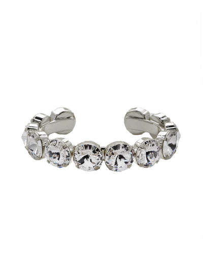 Nadine Cuff Bracelet - 4BEZ17PDCRY - <p>The Nadine Cuff Bracelet makes a bold statement; chunky round crystals fully encompass an adjustable metal band. From Sorrelli's Crystal collection in our Palladium finish.</p>