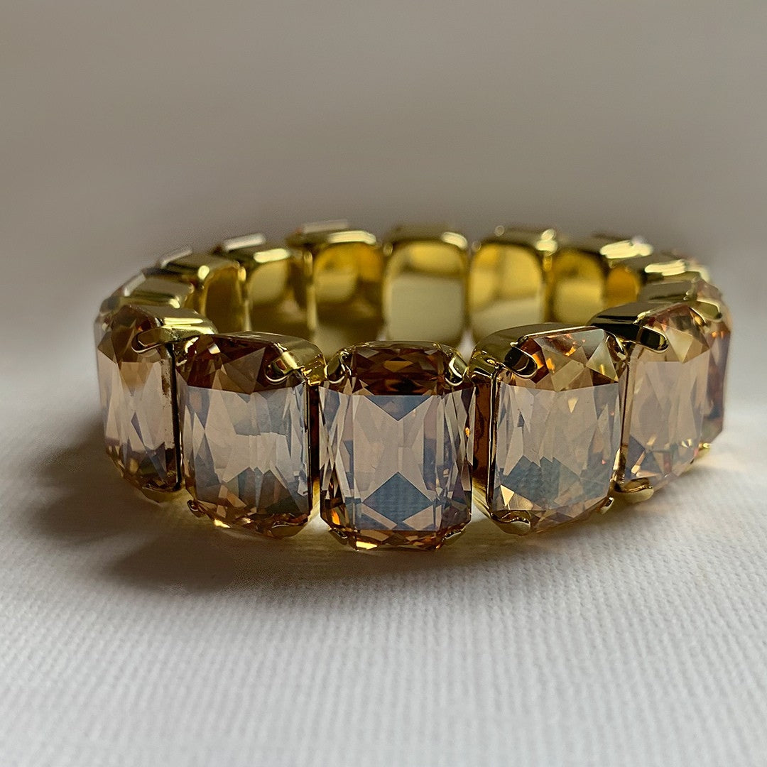 7 Inch Emerald Cut Stretch Bracelet - 4BFF70BGDCH