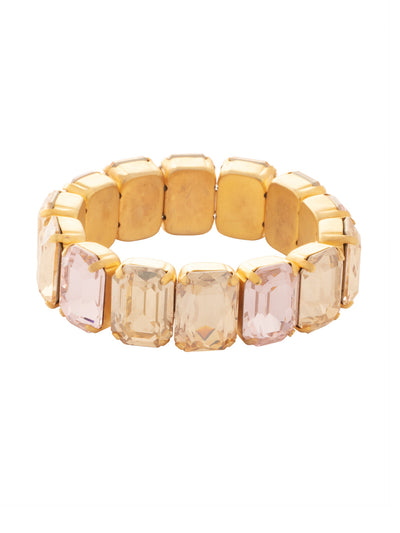7 Inch Emerald Cut Stretch Bracelet - 4BFF70MGGGO - <p>The 7 Inch Emerald Cut Stretch Bracelet features repeating emerald cut crystals on a multi-layered stretchy jewelry filament, creating a durable and trendy statement piece. 7 inches, fitting average wrist sizes. From Sorrelli's Golden Goddess collection in our Matte Gold-tone finish.</p>