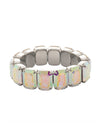 7 Inch Emerald Cut Stretch Bracelet