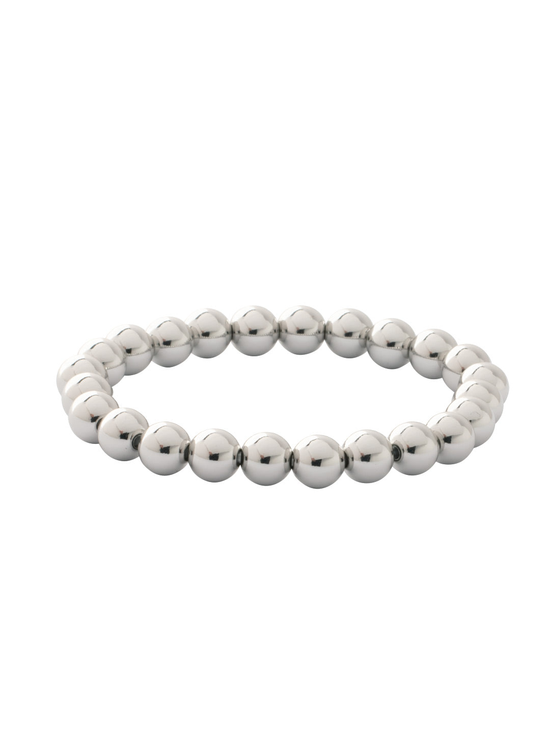 Zola Stretch Bracelet - 4BFJ20PDMTL - <p>The Zola Stretch Bracelet features repeating metal beads on a multi-layered stretchy jewelry filament, creating a durable and trendy piece. From Sorrelli's Bare Metallic collection in our Palladium finish.</p>
