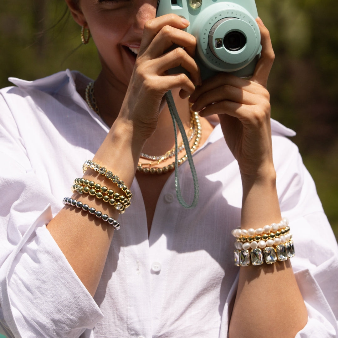 Crystal Zola Stretch Bracelet - 4BFJ40BGCRY