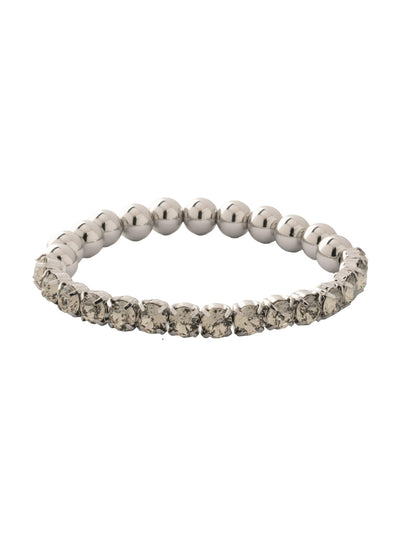 Mini Crystal Zola Stretch Bracelet - 4BFL5PDBD - <p>The Mini Crystal Zola Stretch Bracelet features half mini crystals and half beaded balls on a sturdy jewelers' filament, stretching to fit most wrists comfortably, without the hassle of a clasp! From Sorrelli's Black Diamond collection in our Palladium finish.</p>