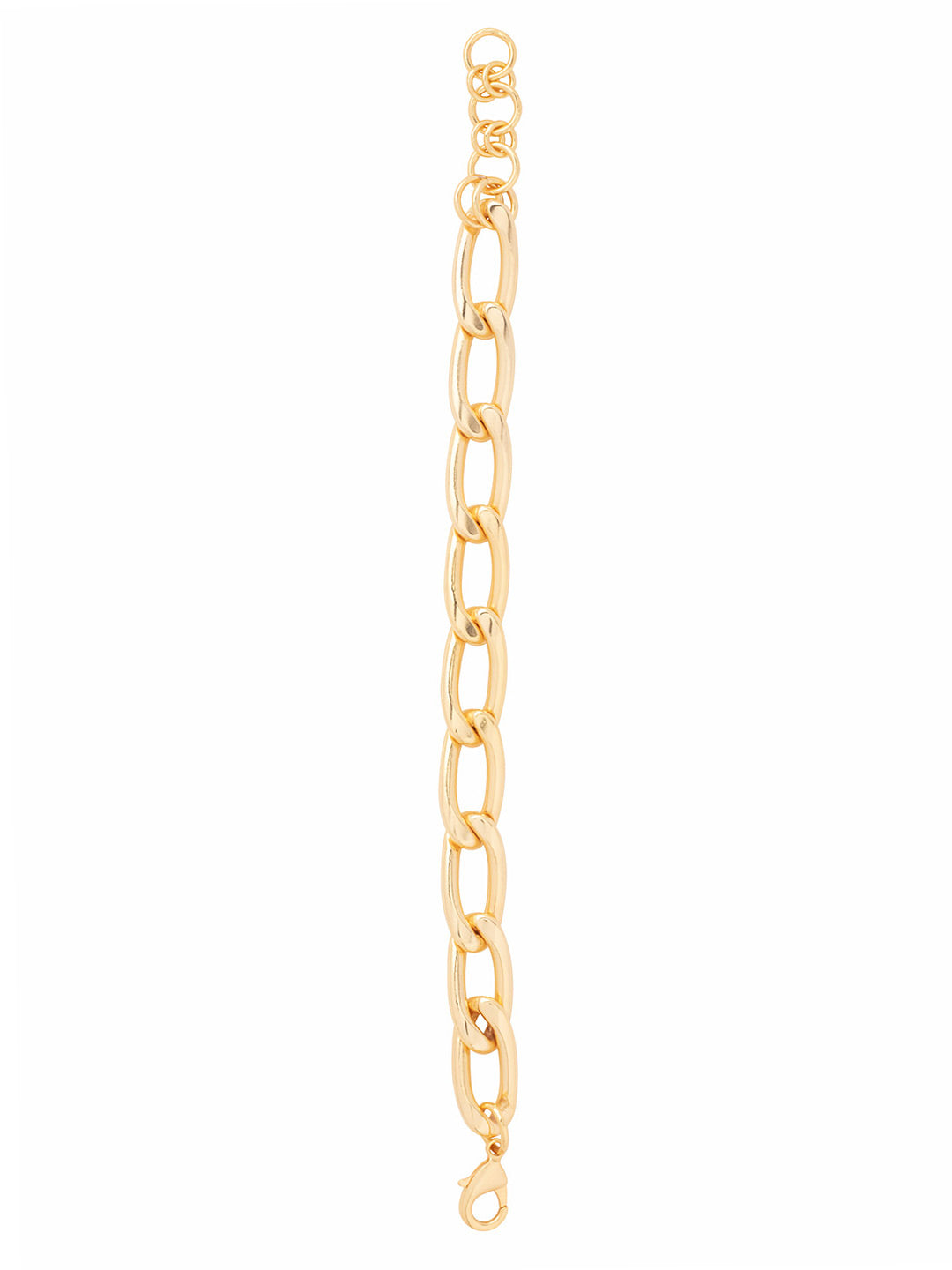 Kirby Tennis Bracelet - 4BFP8BGMTL - <p>Elevate your style with the Kirby Tennis Bracelet, designed with chic oval curb chains for a bold yet refined look. This adjustable bracelet fastens securely with a lobster claw clasp, making it perfect for any occasion. From Sorrelli's Bare Metallic collection in our Bright Gold-tone finish.</p>