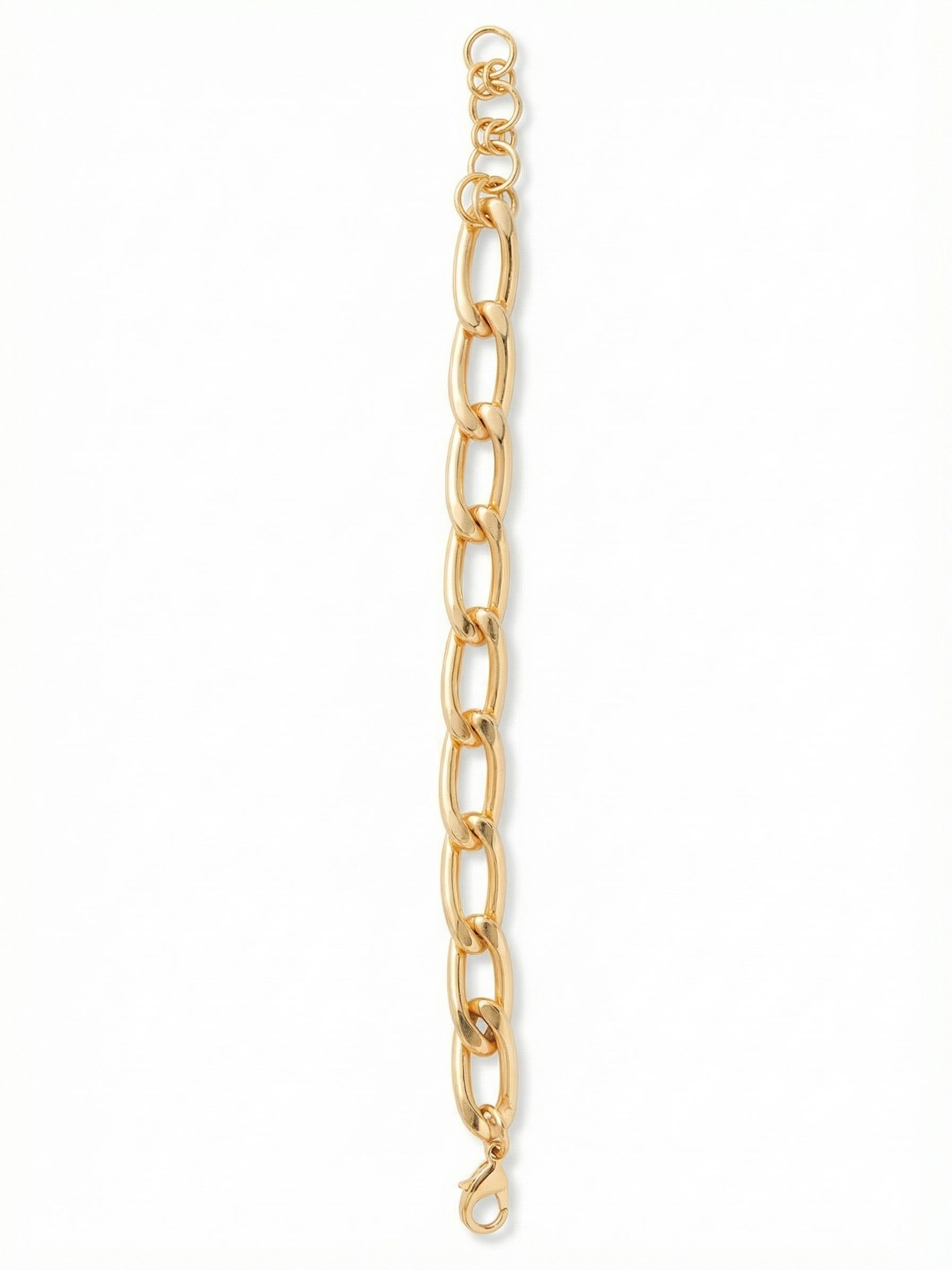 Kirby Tennis Bracelet - 4BFP8BGMTL - <p>This substantial bright gold-tone chain brings immediate polish to your daily rotation. The elongated curb links reflect the light naturally, offering a satisfying weight that moves seamlessly with every gesture. Finished with an adjustable closure so you can find your exact fit, this bare metallic piece works beautifully as a solitary accent or a grounding foundation for a textured bracelet stack.</p><ul>
<li>Elongated bright gold-tone links create a bold, modern profile</li>
<li>Substantial curb chain design offers satisfying weight and natural movement</li>
<li>Lobster claw clasp</li>
<li>Protective e-coat finish for lasting wear</li>
<li>Includes signature organza pouch for gifting and travel</li>
</ul>