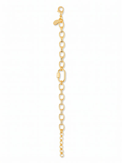 Cara Tennis Bracelet - 4BGK10BGMTL - <p>Stripping away the excess leaves a pure focus on the metal itself. This bright gold-tone classic bracelet brings a solid presence to your daily routine. At a half-inch wide, it carries enough visual weight to wear alone while mixing effortlessly next to a favorite watch or delicate chains. The lobster clasp and built-in extension let you dictate the fit, whether you prefer a secure hold or a relaxed drape that travels naturally as you move.</p><ul>
<li>Polished metal design that acts as an anchoring base for wrist stacks</li>
<li>Solid profile that carries enough visual weight for standalone wear</li>
<li>Lobster claw clasp</li>
<li>3/4-inch adjustable extension chain</li>
<li>Protective e-coat finish for lasting wear</li>
<li>Includes signature organza pouch for gifting and travel</li>
</ul>