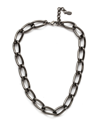 Lyric Tennis Necklace - 4NEP8GMCRY - <p>Looking for a simple but bold statement piece? Find it in the Lyric Tennis Necklace. If you're a fan of chain metal work, this is a must-have. From Sorrelli's Crystal collection in our Gun Metal finish.</p>