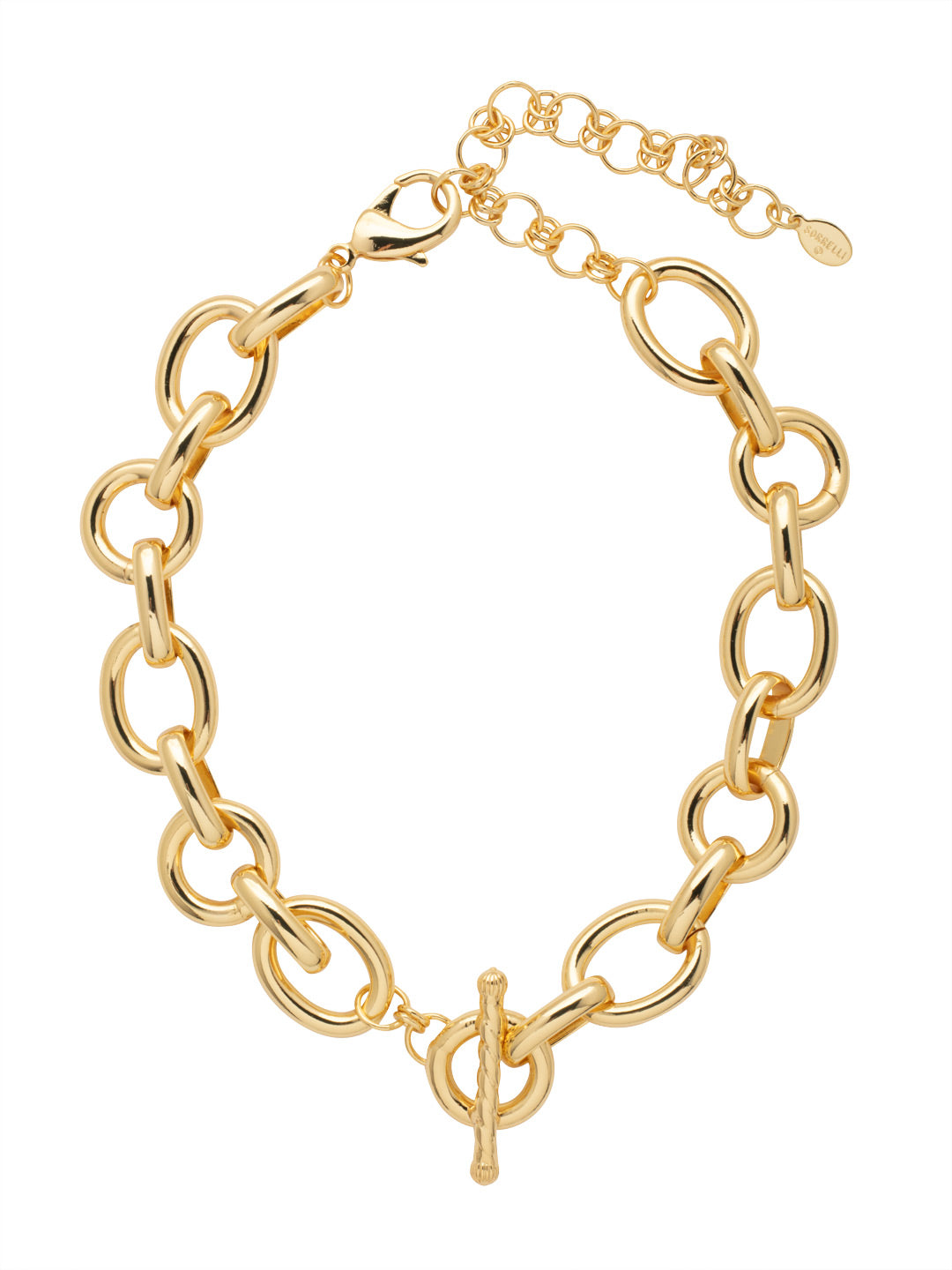 Jeanette Statement Necklace - 4NFC5BGMTL - <p>The Jeanette Statement Necklace features chunky chain links and a trendy toggle at the front. Adjustable and secured with a lobster claw clasp, The Jeanette Statement Necklace pairs perfectly with the matching Jeanette Bracelet. From Sorrelli's Bare Metallic collection in our Bright Gold-tone finish.</p>