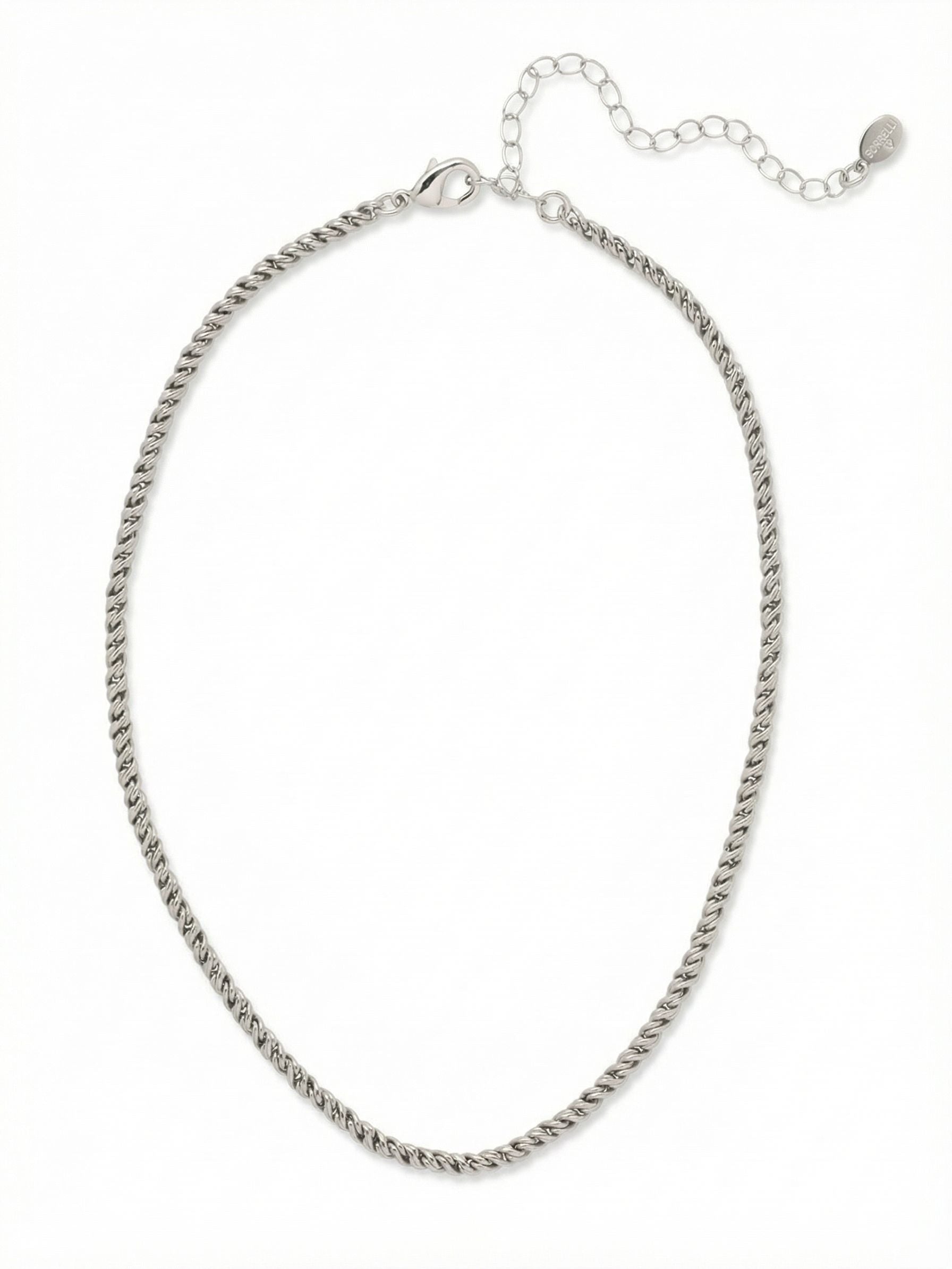 Rope Chain Tennis Necklace - 4NFJ1PDMTL - <p>The weight of a classic rope chain brings an effortless grounding to any neckline. Cast in cool palladium, the tightly twisted links catch and reflect light with every movement, creating a subtle gleam without relying on crystals. It drapes naturally along the collarbone, holding its shape while remaining completely flexible. An extension chain lets you tailor the length exactly where it feels right, making this a reliable foundation piece for layered styling or a quiet metallic accent worn on its own.</p><ul>
<li>Tightly woven twisted links create a continuous metallic gleam</li>
<li>Substantial physical weight and flexible drape for comfortable wear</li>
<li>Lobster claw clasp</li>
<li>4-inch adjustable extension chain</li>
<li>Protective e-coat finish for lasting wear</li>
<li>Includes signature organza pouch for gifting and travel</li>
</ul>