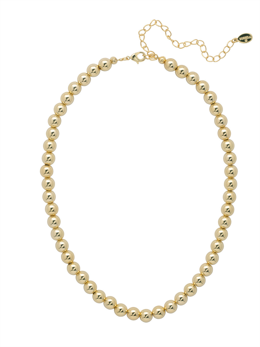 Zola Tennis Necklace - 4NFJ21BGMTL - <p>The Zola Tennis Necklace features repeating metal beads on an adjustable chain, secured with a lobster claw clasp. From Sorrelli's Bare Metallic collection in our Bright Gold-tone finish.</p>
