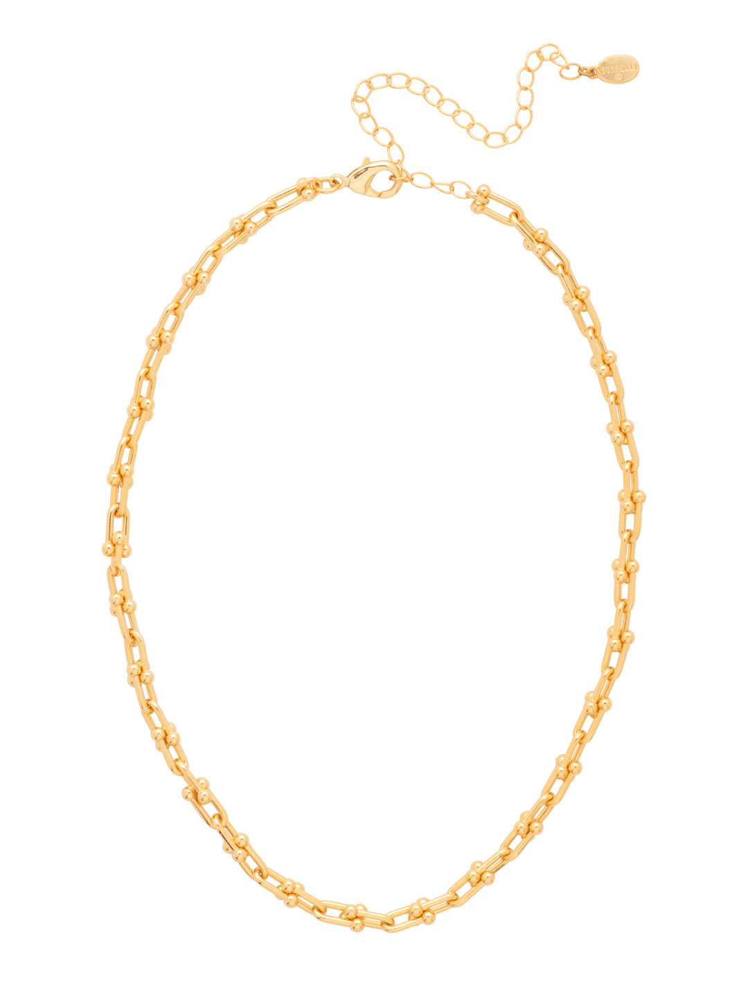 Unity Tennis Necklace - 4NFS8BGMTL - <p>The Unity Tennis Necklace features interlocking U-Links with an adjustable extension chain, secured with a lobster claw clasp. (16-20 inches) From Sorrelli's Bare Metallic collection in our Bright Gold-tone finish.</p>