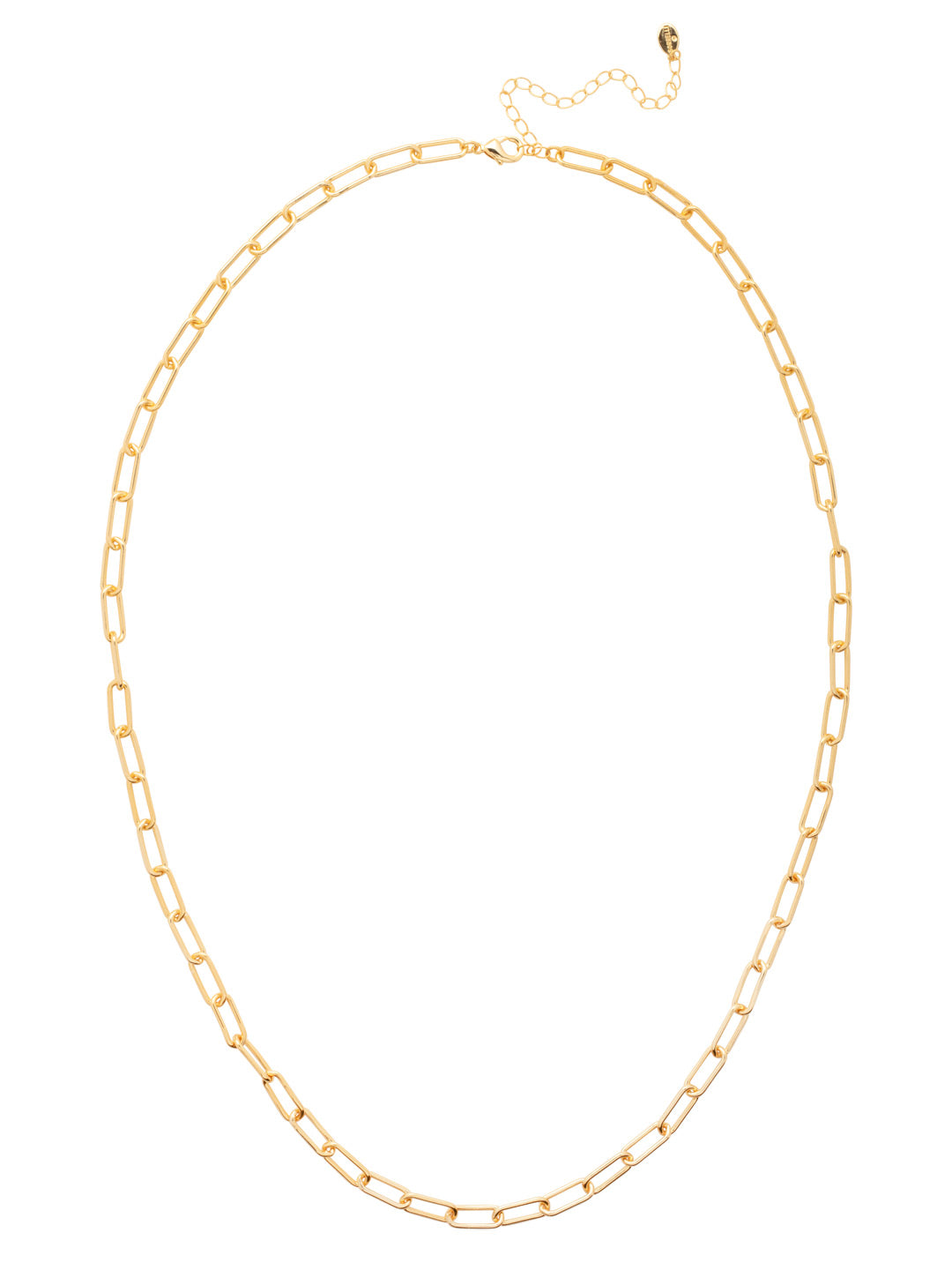 Chunky Paperclip Long Necklace - 4NFZ4BGMTL - <p>The Chunky Paperclip Long Necklace features a bold, chunky chain with adjustable length, offering versatile styling for layering or making a statement on its own. (32-36 inches) From Sorrelli's Bare Metallic collection in our Bright Gold-tone finish.</p>