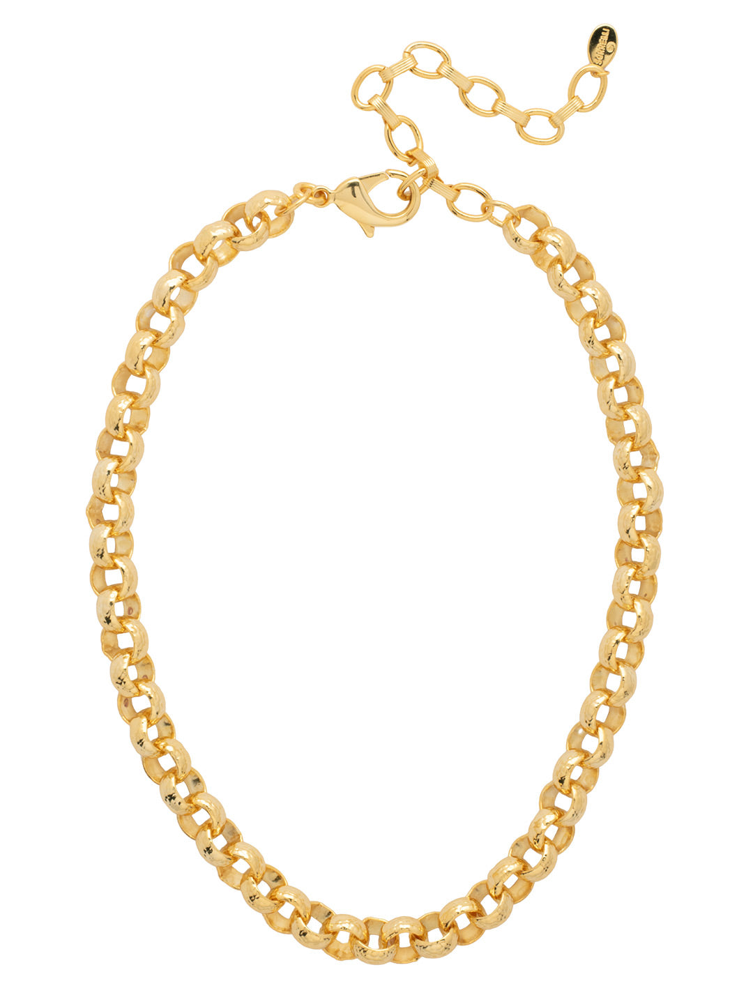 Louise Tennis Necklace - 4NGB1BGMTL - <p>The Louise Tennis Necklace features bold polished chain links finished with an adjustable clasp, offering a sleek, statement-making style that’s equal parts modern edge and timeless shine. (16 inches - 20 inches) From Sorrelli's Bare Metallic collection in our Bright Gold-tone finish.</p>