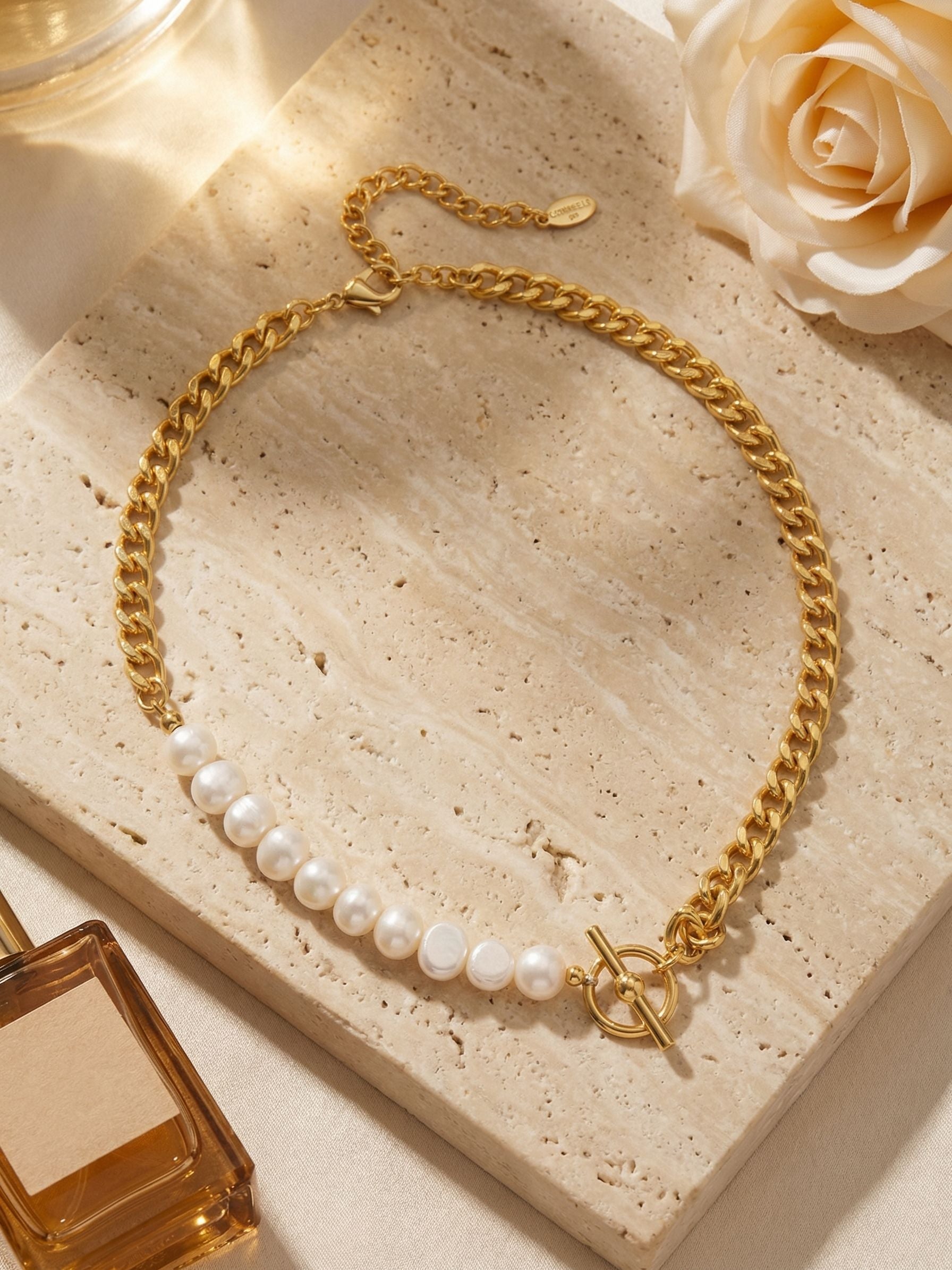 Perla Tennis Necklace - 4NGB4BGMDP