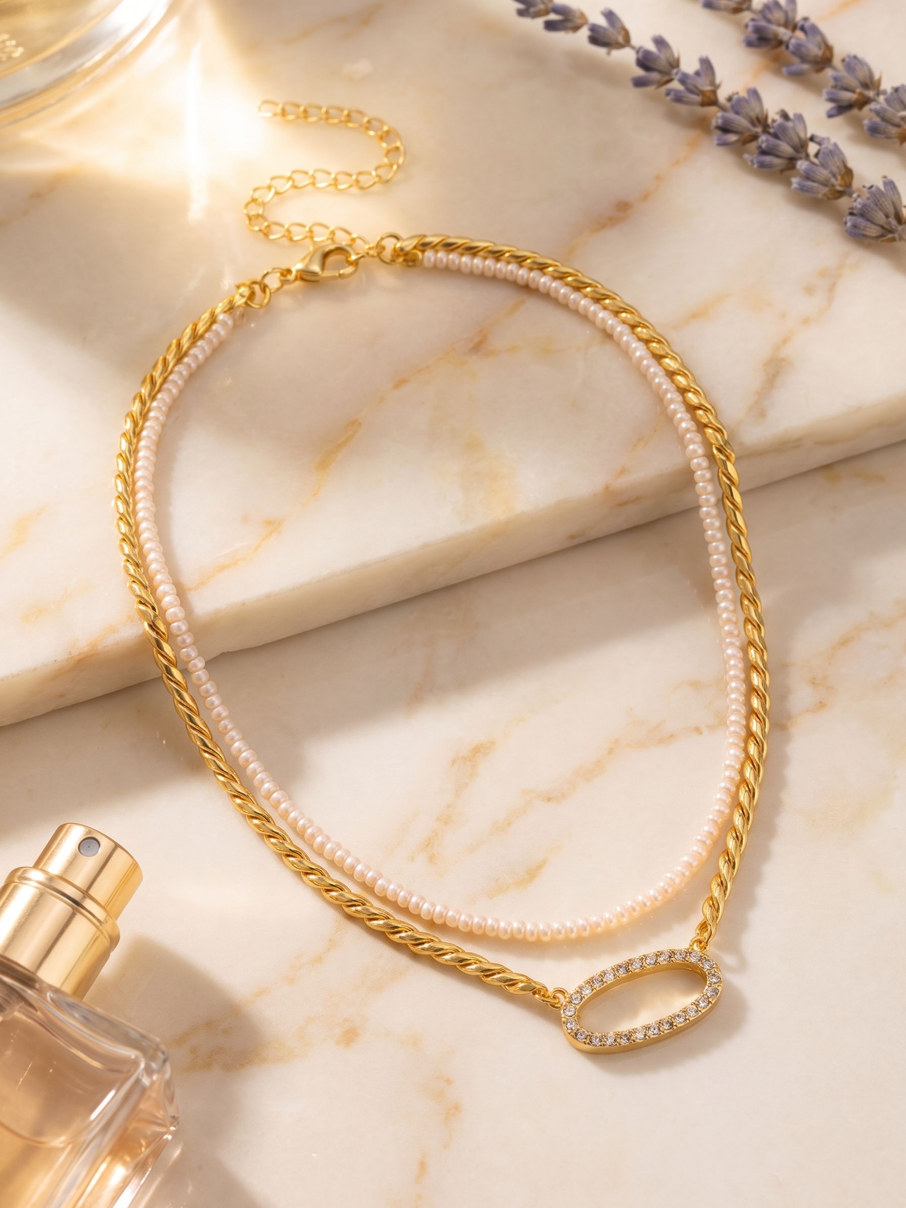 Percy Tennis Necklace - 4NGK3BGCRY