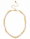 Pearl & Bead Tennis Necklace