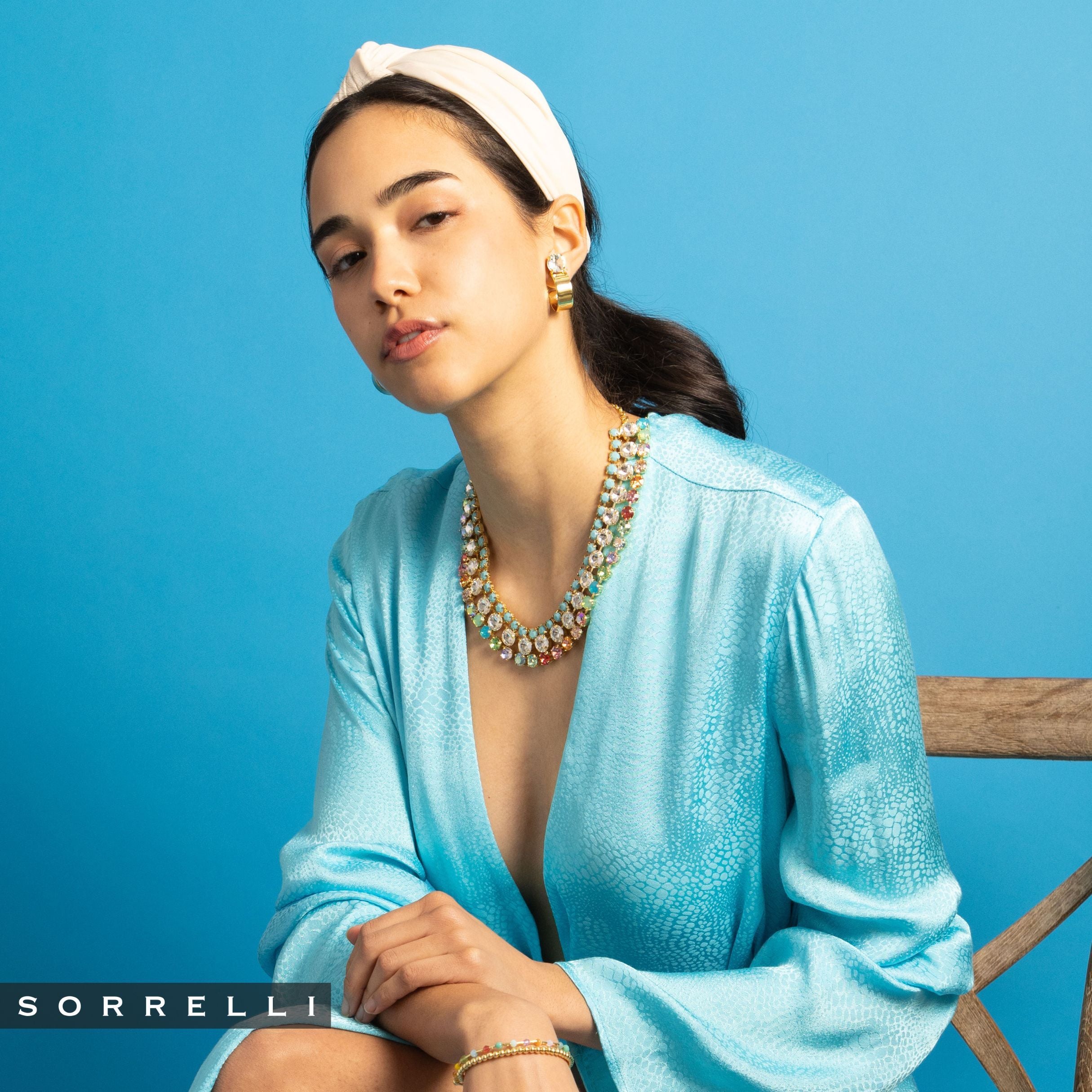 Dani Studded Hoop Earrings - EFP25BGCRY